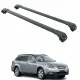 Багажник за Subaru Outback 5d MPV (IV/BM-BR - integrated railing) (2009-->2014) AERO BAR BLACK