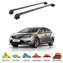 Багажник за Toyota Avensis Wagon/Cross Sport (III/T270 - fixpoint) (2009-->2019) AERO BAR BLACK
