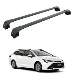 Багажник за Toyota Corolla Touring Sports (III/210 - integrated railing) (2018-->) AERO BAR BLACK