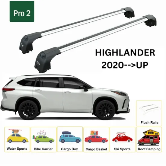 БАГАЖНИК ЗА Toyota Highlander 5d (IV/XU70 - integrated railing) (2020-->) AERO BAR