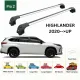 БАГАЖНИК ЗА Toyota Highlander 5d (IV/XU70 - integrated railing) (2020-->) AERO BAR