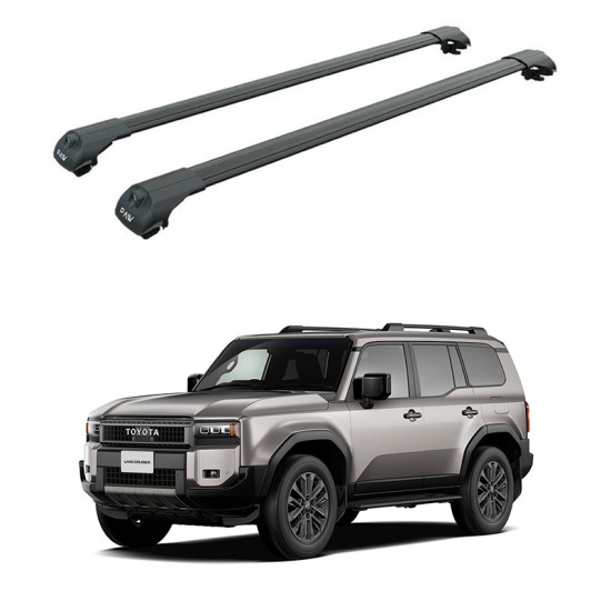 Багажник за Land Cruiser 5d (J250 - railing) (2023-->2025) AERO BAR BLACK