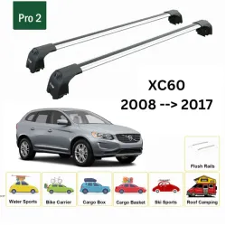 БАГАЖНИК ЗА Volvo XC60 5d (I - integrated railing) (2008-->2017) AERO BAR