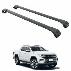 Багажник за Volkswagen Amarok double cab (II - railing) (2022-->) AERO BAR BLACK