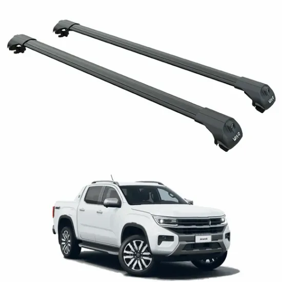 Багажник за Volkswagen Amarok double cab (II - railing) (2022-->) AERO BAR BLACK