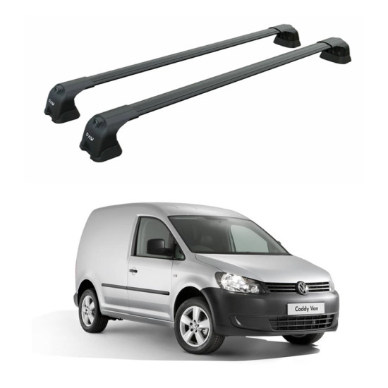 БАГАЖНИК за Volkswagen Caddy (III.2) (2011-->2015) AERO BAR BLACK