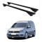 Багажник за Volkswagen Caddy / Caddy Maxi (IV - railing) (2015-->2020) ALU BLACK