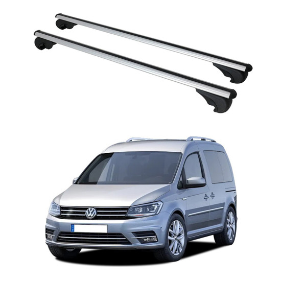 Багажник за Volkswagen Caddy / Caddy Maxi (IV - railing) (2015-->2020) ALU