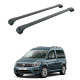 Багажник за Volkswagen Caddy (IV - railing) (2015-->2020) AERO BAR BLACK