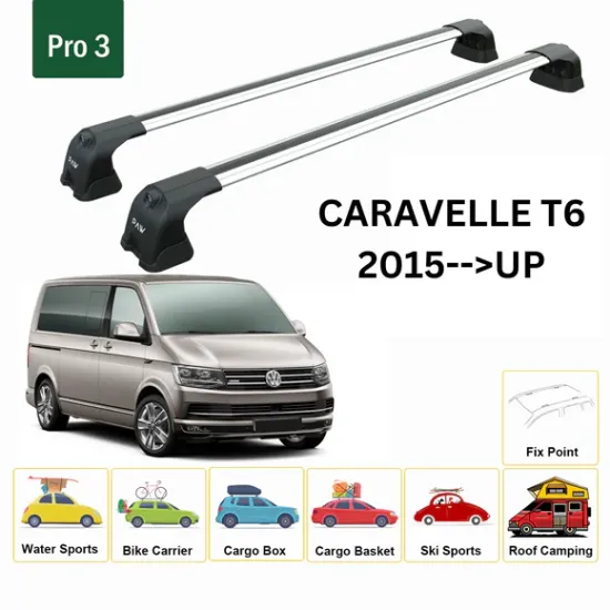 Багажник за Volkswagen T6 / T6.1 Fix Point (2015-->2024) AERO BAR