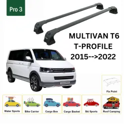 Багажник за Volkswagen T6 Multivan (T-Profile / T-Track) (2015-->2024) AERO BAR BLACK