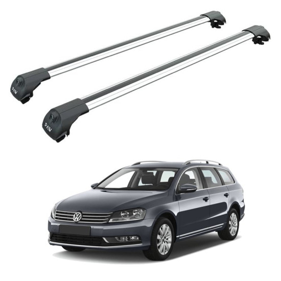 БАГАЖНИК ЗА Volkswagen Passat Variant (B6/B7/3C - railing) (2005-->2014) AERO BAR