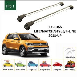 Багажник за Volkswagen T-Cross 5d (railing) (2019-->) AERO BAR