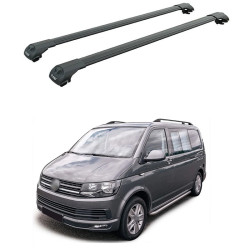 Багажник за Volkswagen T5/T6/T6.1 Roof Railing (2003-->2024) AERO BAR BLACK