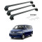 БАГАЖНИК 3 БРОЯ ГРЕДИ ЗА Volkswagen T5 (fixpoint) (2003-->2015) AERO BAR BLACK