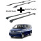БАГАЖНИК КОМПЛЕКТ НАПРЕЧНИ ГРЕДИ И РЕЙЛИНГИ ЧЕРНИ ЗА VOLKSWAGEN T5 (2003-->2015)