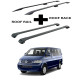 БАГАЖНИК КОМПЛЕКТ НАПРЕЧНИ ГРЕДИ И РЕЙЛИНГИ ЧЕРНИ ЗА VOLKSWAGEN T5 (2003-->2015)