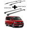 БАГАЖНИК КОМПЛЕКТ НАПРЕЧНИ ГРЕДИ И РЕЙЛИНГИ ЧЕРНИ ЗА VOLKSWAGEN T6 / T6.1 (2015-->2024)