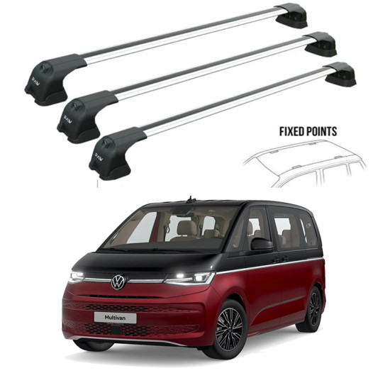 Багажник 3 Броя греди за Volkswagen T7 (fixpoint) (2024-->) AERO BAR