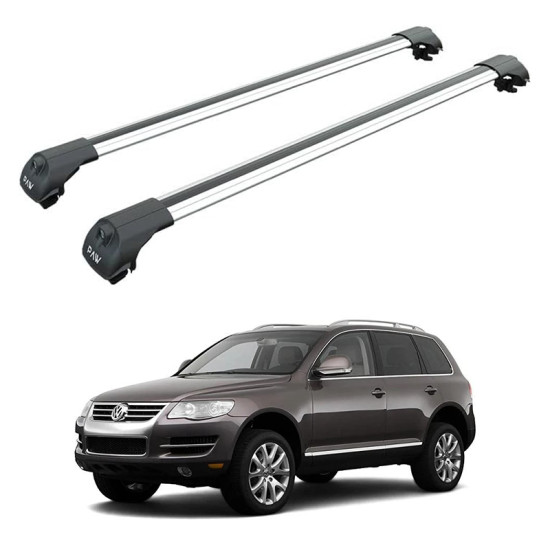 БАГАЖНИК ЗА Volkswagen Touareg 5d (I - railing) (2005-->2010) AERO BAR