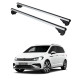 Багажник за Volkswagen Touran 5d (I/1-I.2T - railing) (2003-->2015) (II/5T - railing) (2015-->) ALU REILING
