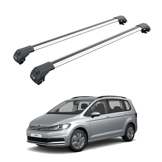 Багажник за Volkswagen Touran 5d (II/5T - railing) (2015-->) AERO BAR