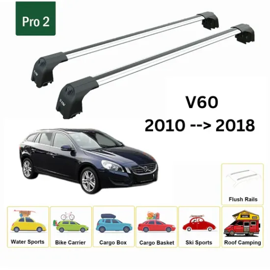 БАГАЖНИК ЗАVolvo V60 Estate (standard roof) (2010-->2018) AERO BAR