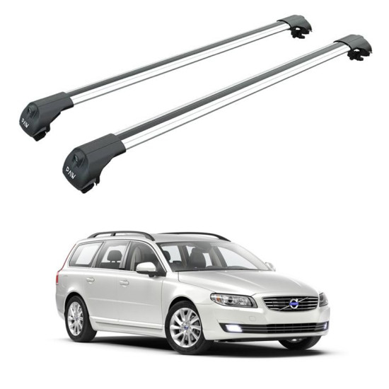 БАГАЖНИК ЗА Volvo V70 Estate (III - railing) (2007-->2016) AERO BAR