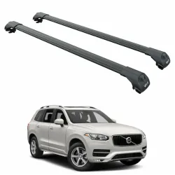 Багажник за Volvo XC90 5d (II - railing) (2015-->2025) AERO BAR BLACK