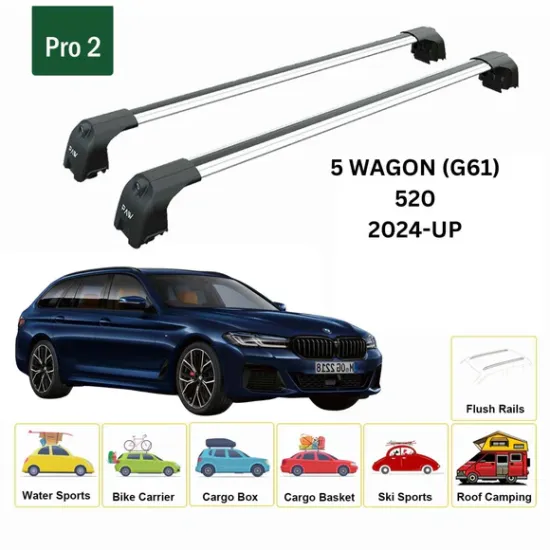 Багажник за BMW Serie 5 Touring / i5 Touring (G61 - integrated railing) (2024-->) AERO BAR