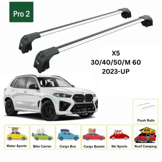 Багажник за BMW X5 5d (G05 - integrated railing) (2023-->) AERO BAR