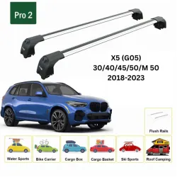 Багажник за BMW X5 5d (G05 - integrated railing) (2018-->) AERO BAR