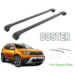 БАГАЖНИК ЗА DACIA DUSTER 5D (II - RAILING) (2018-->) AERO BAR BLACK