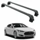 Багажник за TESLA MODEL S 5d. (fixpoint with glass roof) (2013-->2015) AERO BAR BLACK