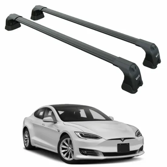 Багажник за TESLA MODEL S 5d. (fixpoint with glass roof) (2016-->2021) AERO BAR BLACK