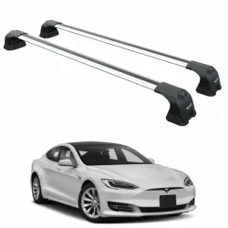 Багажник за TESLA MODEL S 5d. (fixpoint with glass roof) (2016-->2021) AERO BAR