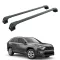 Багажник за Toyota RAV4 5d (V/XA50 - integrated railing) (2018-->) AERO BAR BLACK