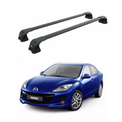 Багажник за Mazda 3 Sportsedan 4d (II/BL - fixpoint) (2009-->2014) AERO BAR BLACK