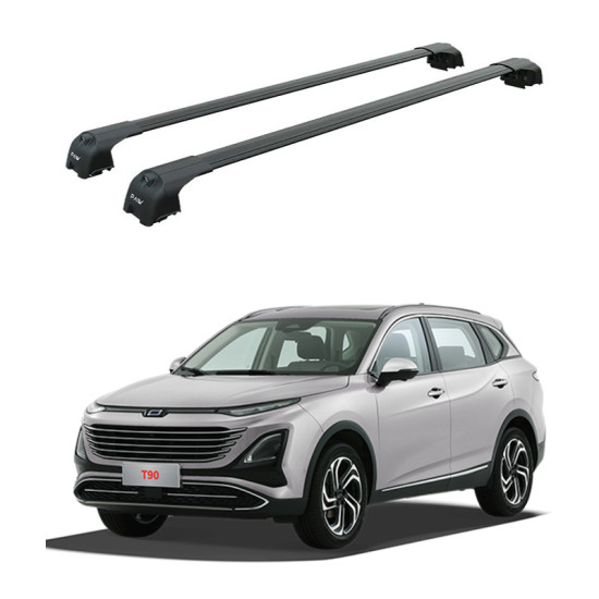Багажник за Bestune T90 5d (integrated railing) (2024-->) AERO BAR BLACK
