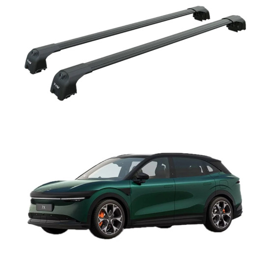 БАГАЖНИК ЗА Zeekr 7x 5dr SUV (integrated railing) (2026-->) AERO BAR BLACK