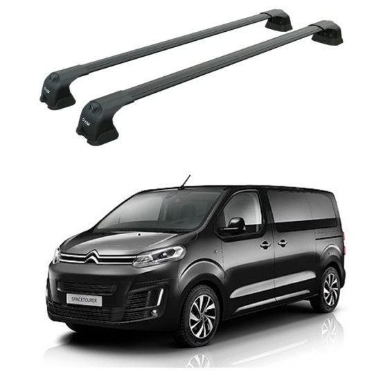 БАГАЖНИК ЗА Citroën Spacetourer L1/L2/L3 (XS/M/XL - 3.4.5 fixpoint) (2016-->) AERO BAR BLACK