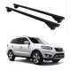 БАГАЖНИК за Hyundai Santa Fe 5d (II/CM - railing) (2011-->2013) ALU REILING BLACK