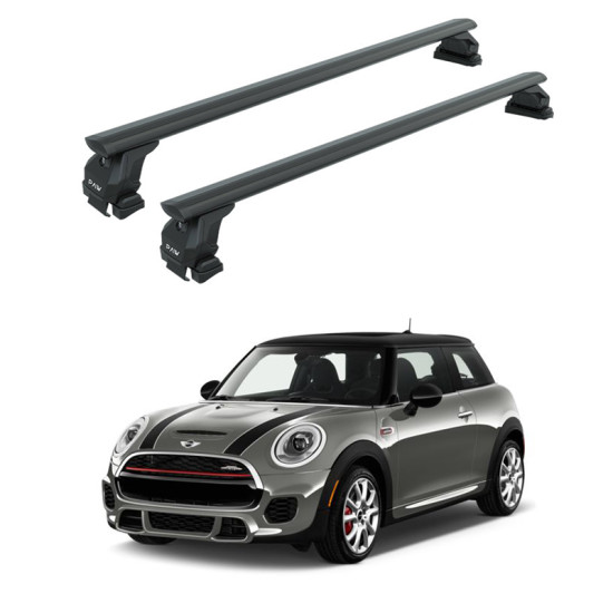 Багажник за Mini Cooper F56 3d. Hatchback (2014-->2026) AERO BARS BLACK