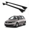 БАГАЖНИК за Volkswagen Golf Plus (V - railing) (2004-->2009) (VI - railing) (2009-->2014) ALU REILING BLACK