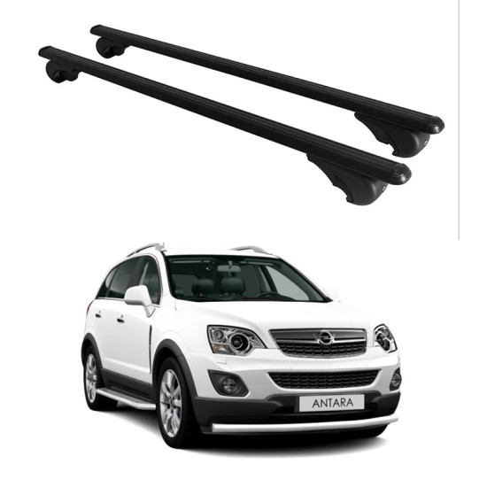 БАГАЖНИК ЗА Opel Antara 5d (railing) (2011-->2015) ALU REILING BLACK