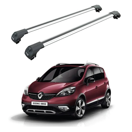 БАГАЖНИК за Renault Scenic XMOD (III.2 - railing) (2013-->2016) AERO BAR