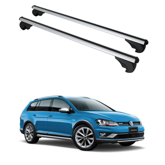 БАГАЖНИК ЗА Volkswagen Golf Alltrack (VII - railing) (2015-->2020) ALU REILING