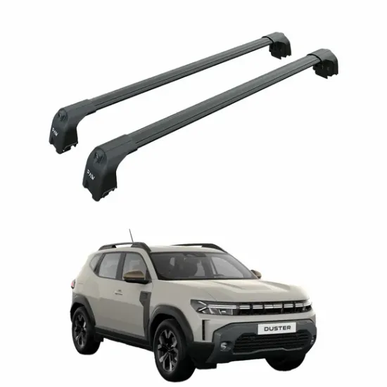 Багажник за Dacia Duster 5d (III - railing) (2024-->) AERO BAR BLACK