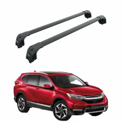 Багажник за Honda CR-V 5d (V - integrated railing) (2018-->2023) AERO BAR BLACK