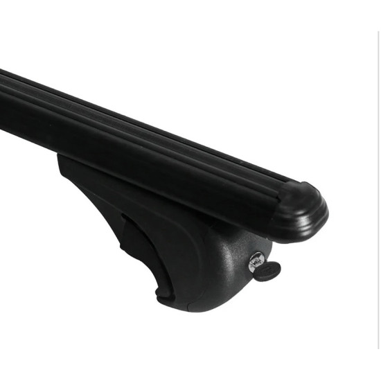 Багажник за BMW X3 5d (E83 - railing) (2003-->2011) ALU REILING BLACK